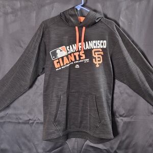 San Francisco Giants Majestic Therma Base Hoodie Pullover MLB SIZE MEDIUM Measur